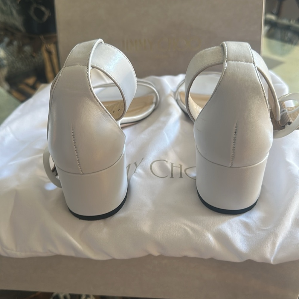 Jimmy Choo Jaimie leather and PVC sandals - Picture 5 of 5